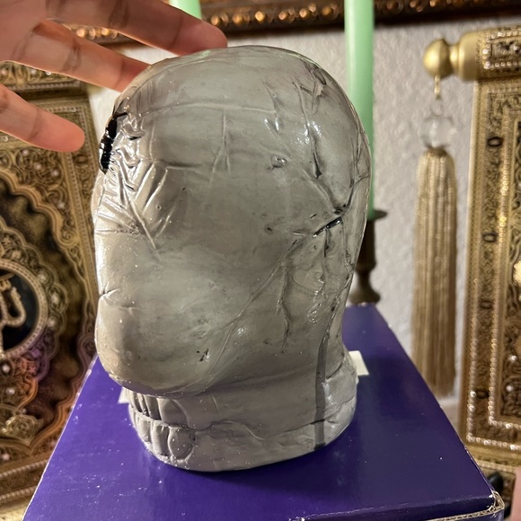 Halloween Skull Spider Web And Spider Luminary Vtg - Picture 9 of 14